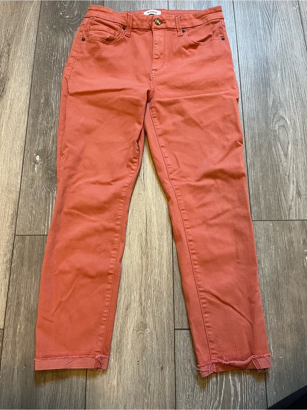 Pistola Rose Cuffed High Rise Jeans Size 30 26”